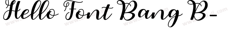Hello Font Bang B字体转换